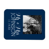 カラー無地のミセス・結婚またはアニバーサリー マグネット (横)