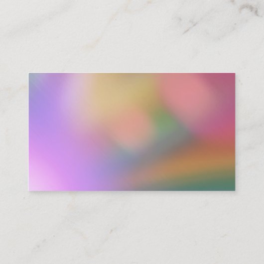 カラー無地のレディボス写真テンプレート 名刺 (裏面)