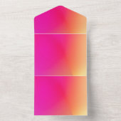 カラー無地の招待状お知らせカード オールインワン招待状 (内側)