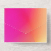 カラー無地の招待状お知らせカード オールインワン招待状 (裏面)