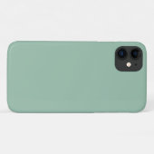 カラー無地のiPhone、プラスとプロ – Jade Green Case Case-Mate iPhoneケース (裏面(横))