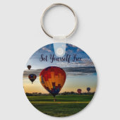 カラー熱気球キーチェーン キーホルダー (正面)