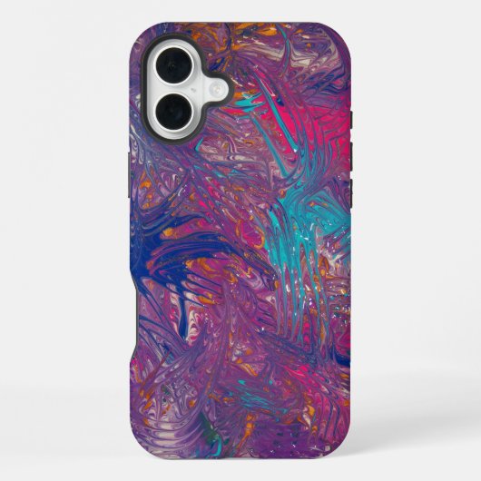 カラー爪ボルテックスデザイン iPhoneケース (裏面)