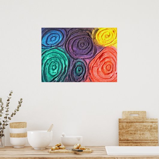 カラー球（小） ポスター (キッチン)