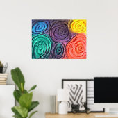 カラー球（小） ポスター (ホームオフィス)