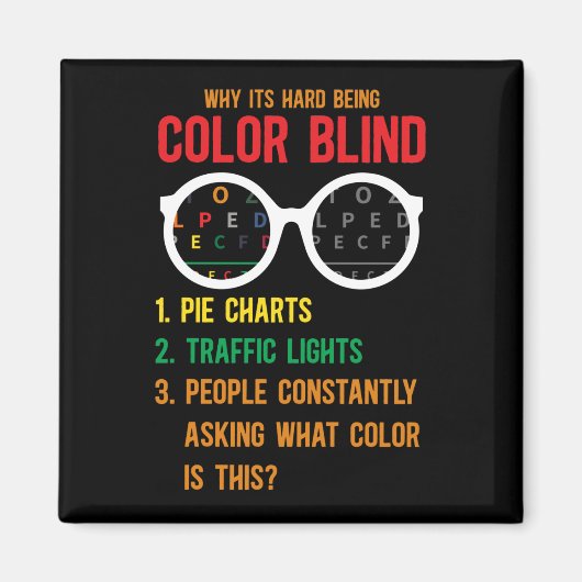 カラー盲目検査眼鏡 マグネット (正面)