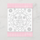 カラー私は親切な花の活インスパイア動カードである ポストカード (正面)