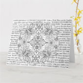 カラー私、母の誕生日トンボと花 カード (黄色い花)