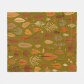 カラー紅葉 フリースブランケット (正面(横))