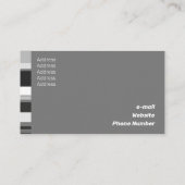 カラー素晴らしスケールクラシックフラットラテラルストライプ 名刺 (裏面)