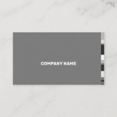 カラー素晴らしスケールクラシックフラットラテラルストライプ 名刺 (正面)