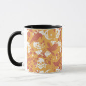 カラー素朴ハロウィーンパターンコーヒーマグ マグカップ (左)