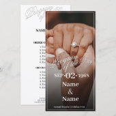 カラー結婚夫婦のリングや輪 (正面/裏面)