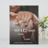 カラー結婚夫婦のリングや輪 (スタンド正面)