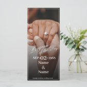 カラー結婚夫婦のリングや輪 (スタンド正面)