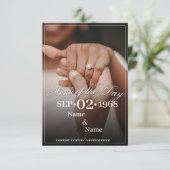 カラー結婚夫婦のリングや輪 エンクロージャーカード (スタンド正面)