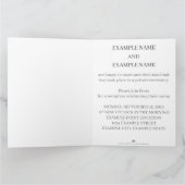 カラー結婚夫婦のリングや輪 カード (内部)