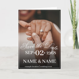 カラー結婚夫婦のリングや輪 カード