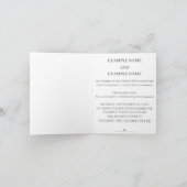 カラー結婚夫婦のリングや輪 カード (内部)