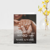 カラー結婚夫婦のリングや輪 カード (黄色い花)