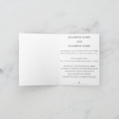 カラー結婚夫婦のリングや輪 シーズンカード (内部)