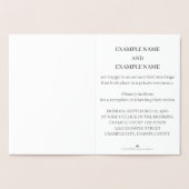 カラー結婚夫婦のリングや輪 箔カード (内部)