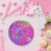 カラー絵を描（ばちゃばちゃ）跳ねるパーティープレート ペーパープレート (パーティー)