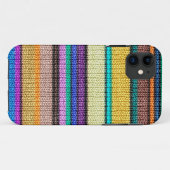 カラー編み物ストライプシームレスパターン1 Case-Mate iPhoneケース (裏面(横))