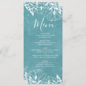 カラー編集可能な背景色結婚のメニュー メニュー (正面/裏面)