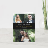 カラー編集可能カラーのクリーンサンキューカード サンキューカード (正面)