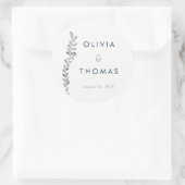 カラー編集可能シルバーリーフステッカー、好意ステッカー ラウンドシール (バッグ)