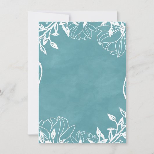 カラー編集可能バックグラウンド結婚式招待状 招待状 (裏面)