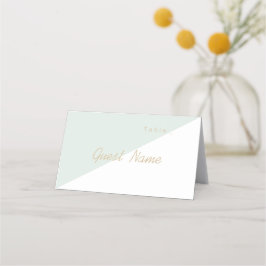 カラー編集可能ミントミニマリストのモダン座席表 プレイスカード