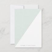 カラー編集可能モダンミニマ結婚リストの感謝していユーザ ノートカード (裏面)