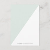 カラー編集可能モダンミニマ結婚リストの感謝していユーザ ノートカード (裏面)