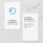 カラー胃のロゴ(縦)のミニマリモダンスト 名刺 (正面/裏面)