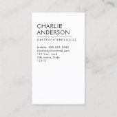 カラー胃のロゴ(縦)のミニマリモダンスト 名刺 (裏面)