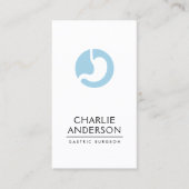 カラー胃のロゴ(縦)のミニマリモダンスト 名刺 (正面)