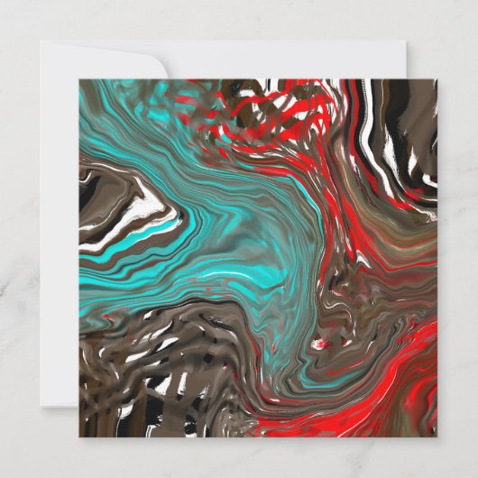 カラー自然デジタルアート サンキューカード (正面)