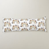 カラー自然レインボージャングル動物パターン ボディピロー (裏面)