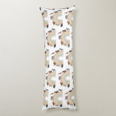 カラー自然レインボージャングル動物パターン ボディピロー (裏面 (縦))