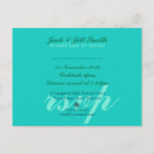 カラー自然：カクテルパーティの招待状 インビテーションポストカード (裏面)