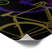 カラー自転車アート ポスター (角)