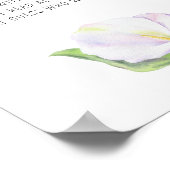 カラー花 - 花嫁ポスターの思い出 ポスター (角)