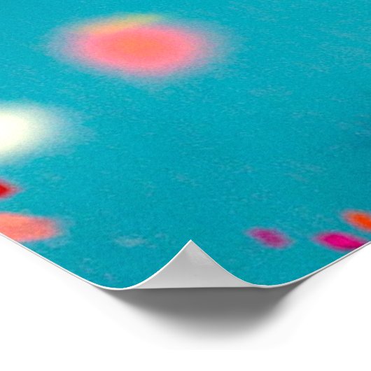 カラー菓子の選数々の択的な焦点撮影 ポスター (角)