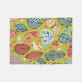 カラー葉フリースブランケット フリースブランケット (正面(横))