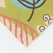 カラー葉フリースブランケット フリースブランケット (角)