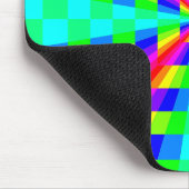 カラー虹の四角いトンネル マウスパッド (コーナー)