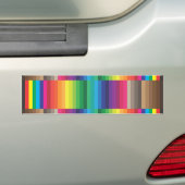 カラー見本CMYK バンパーステッカー (車上)