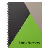 カラー角度モダンプロフェッショナルパーソナライズされた ノートブック (正面)